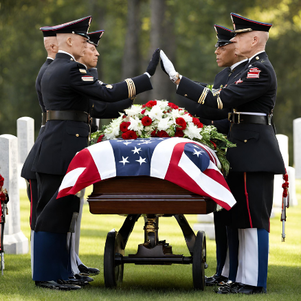 Military funeral flag presentation deals