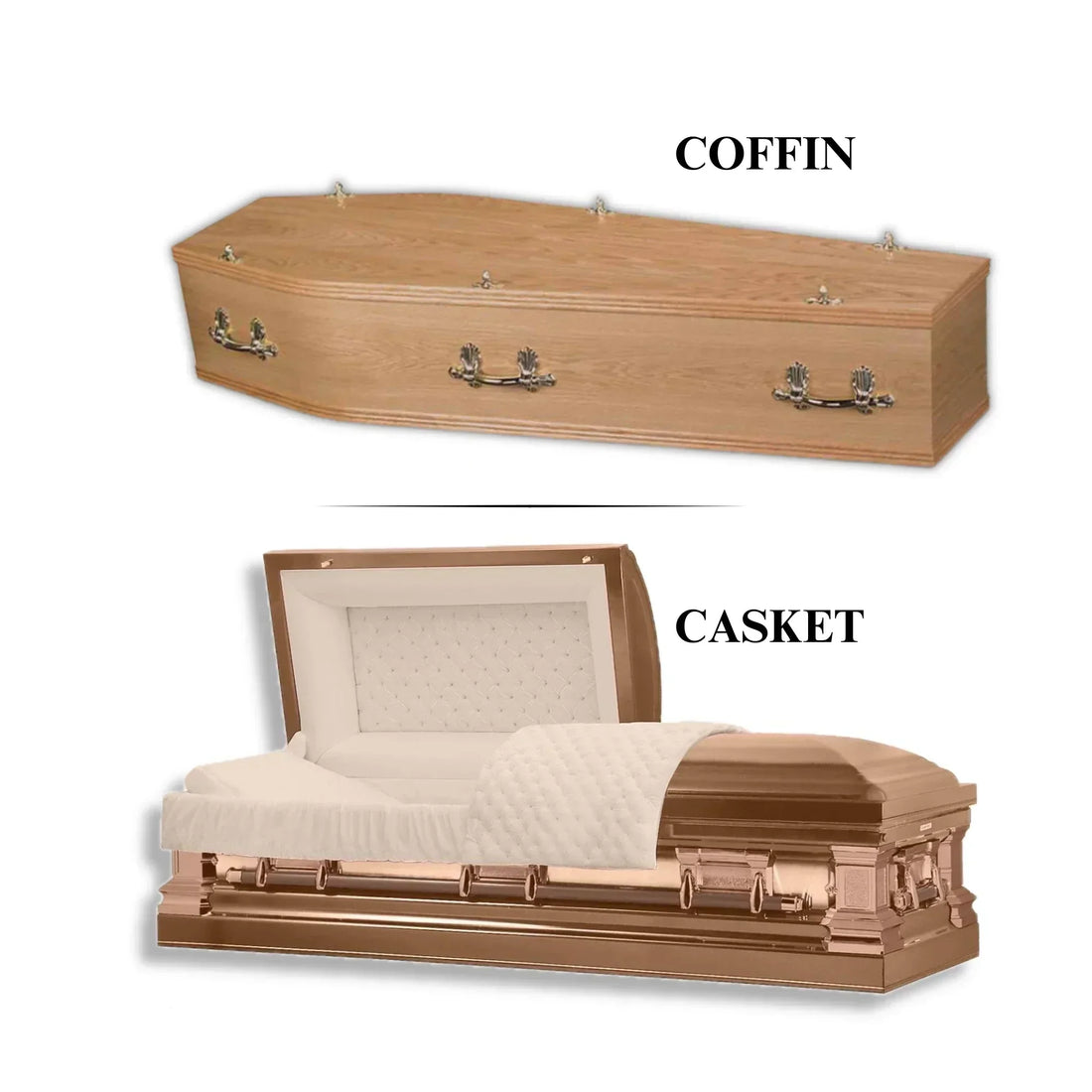 Casket Vs Coffin - Difference Between Casket And Coffin