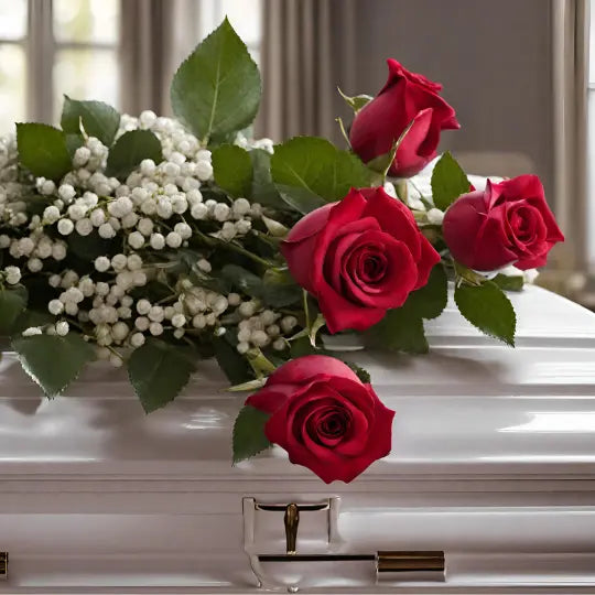 What Color Roses Should You Take For A Funeral Titan Casket