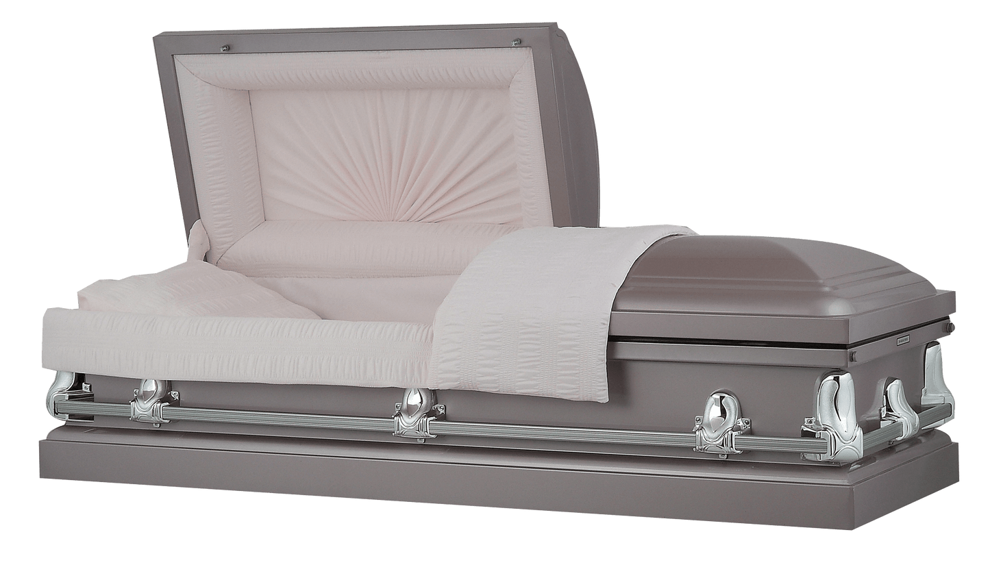 Orion Series | Orchid Steel Casket with Pink Interior