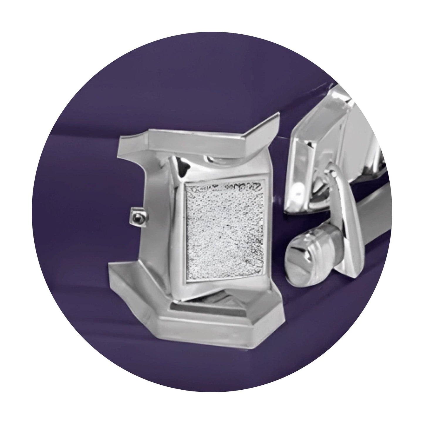 Jupiter XL | Royal Purple Steel Oversize Casket with White Interior | 28", 29", 33", 36"