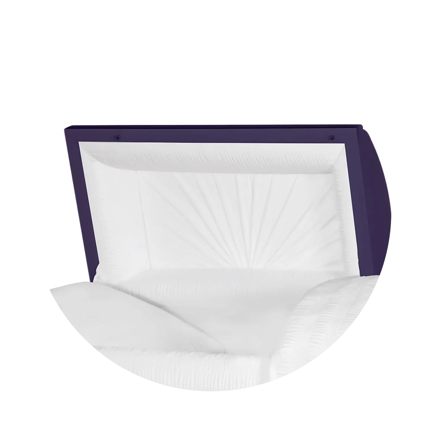 Jupiter XL | Royal Purple Steel Oversize Casket with White Interior | 28", 29", 33", 36"
