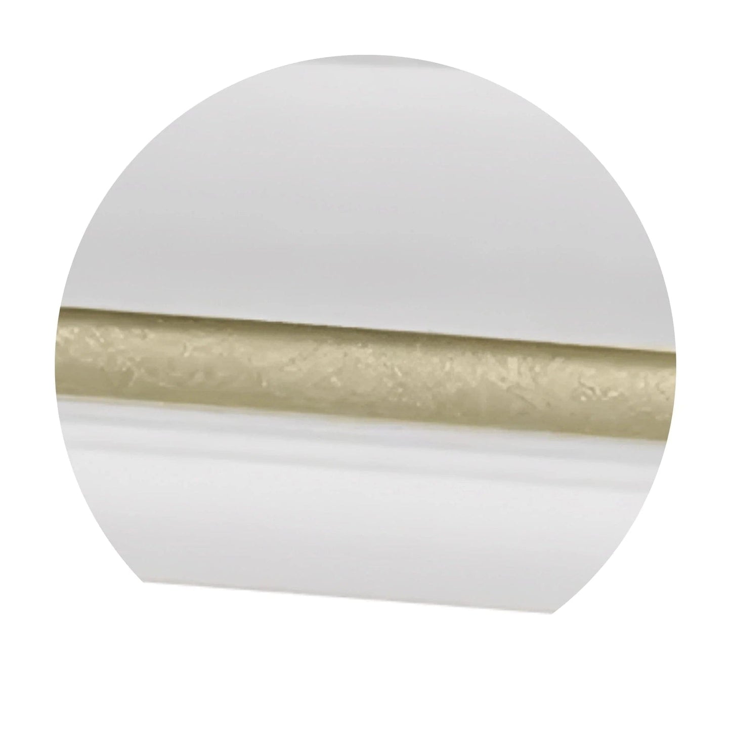 Everest Extra Long 7'2" | White and Gold Steel Oversize Casket with White Interior | 28″, 33″