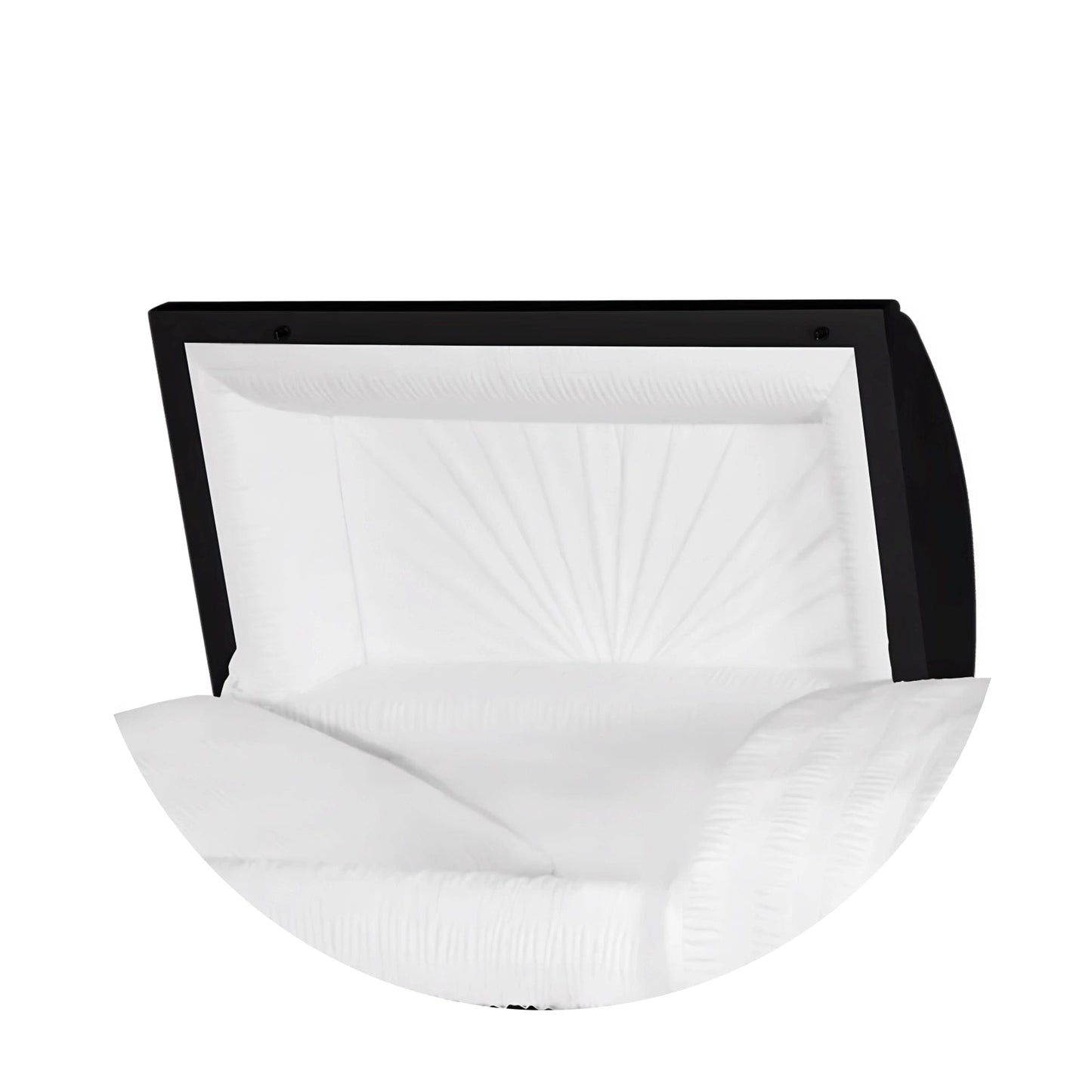 Jupiter XL | Black Steel Oversize Casket with White Interior | 28", 29", 33", 36"