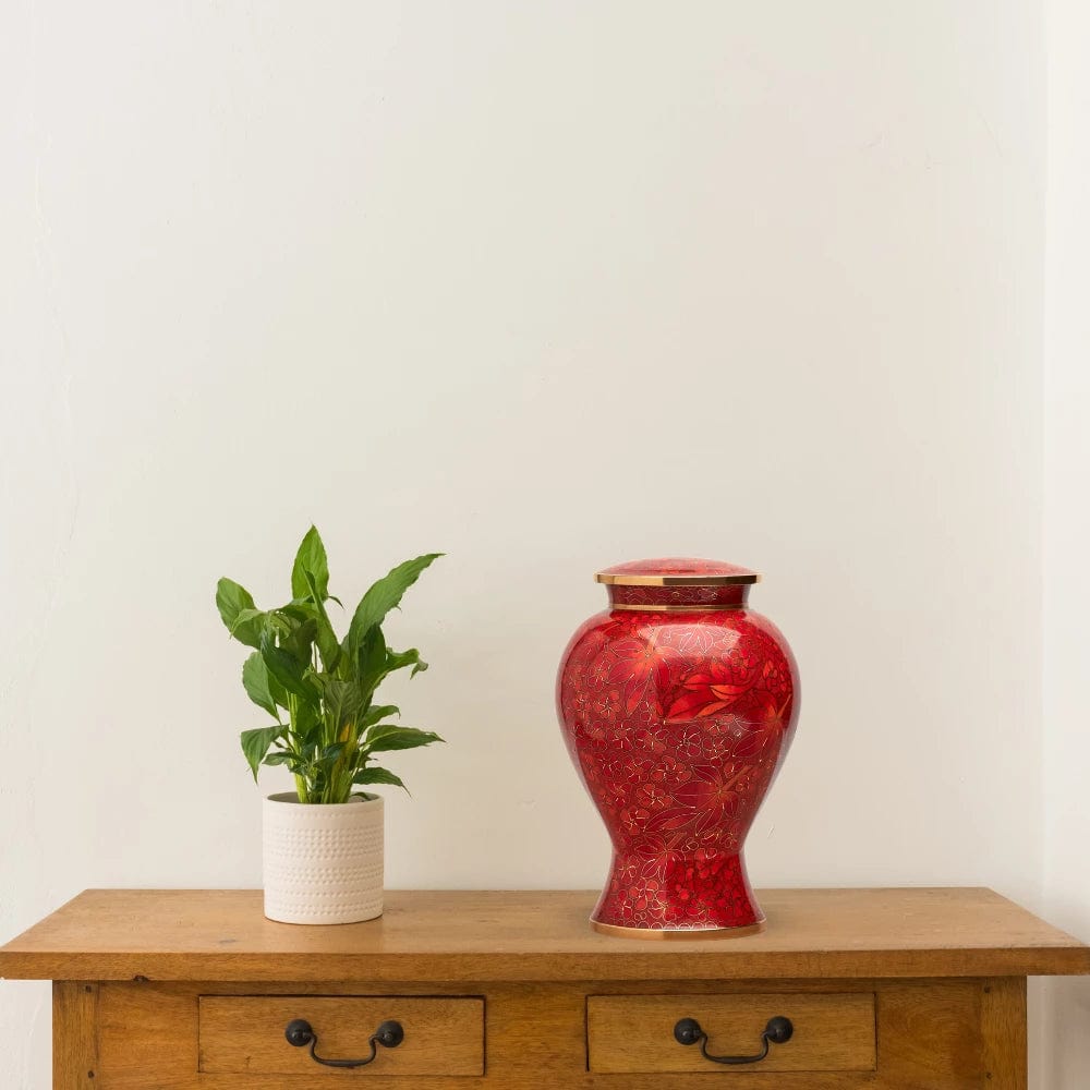Etienne Autumn Leaves Large Adult Urn