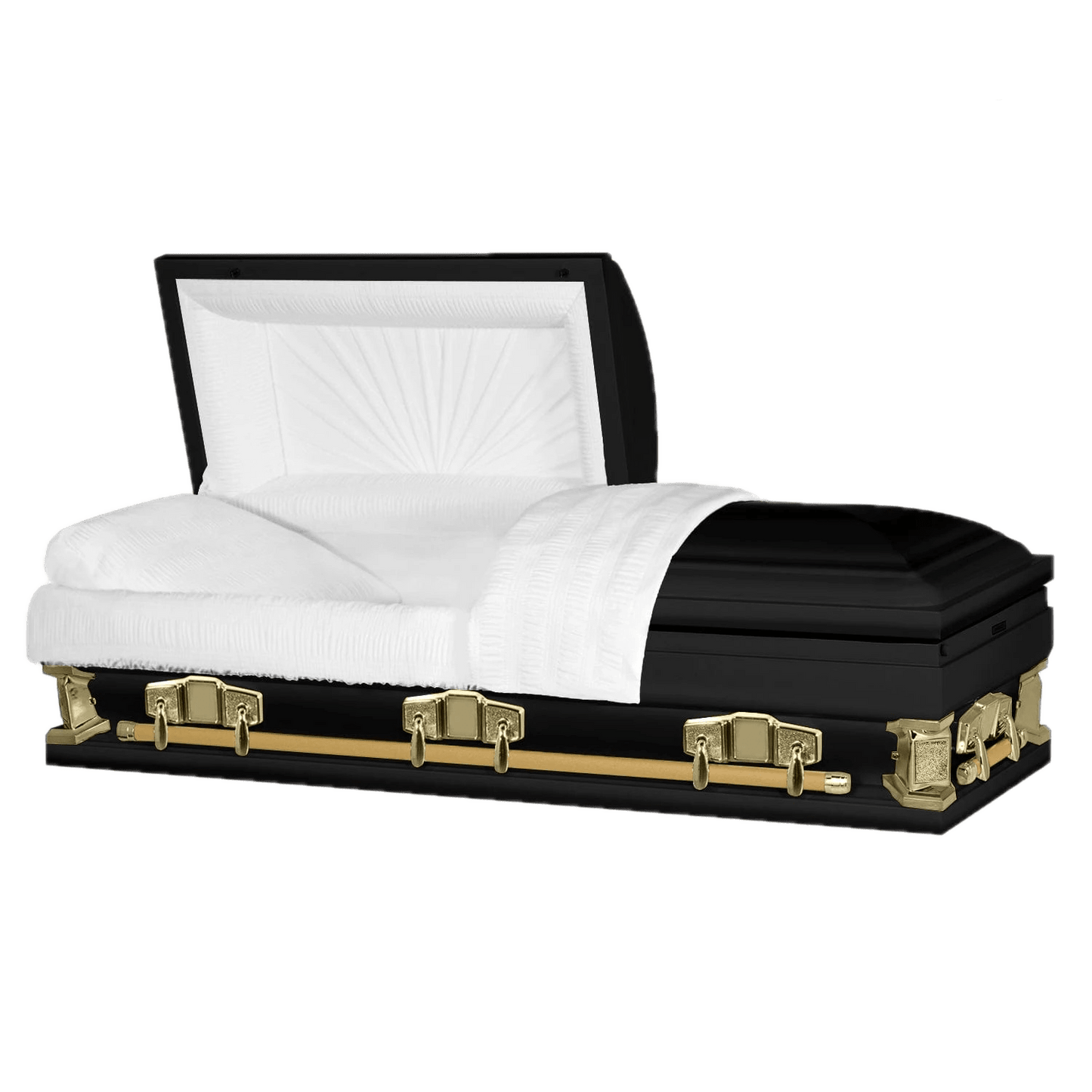Jupiter XL | Black and Gold Steel Oversize Casket