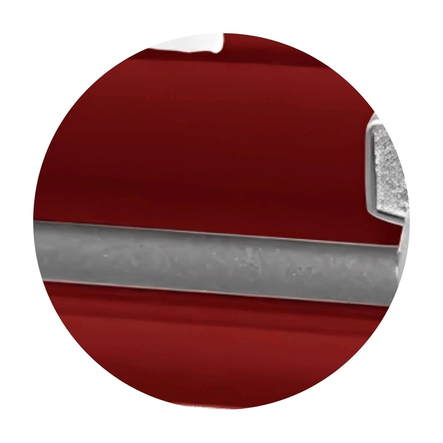 Everest Extra Long 7'2"  | Red Steel Oversize Casket with White Interior | 28", 33"