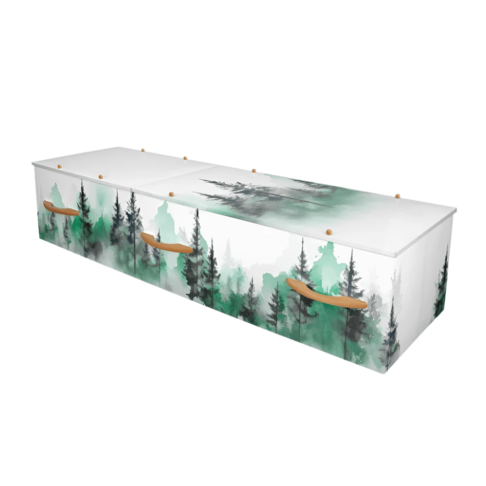 Tranquil Forest Cremation Container
