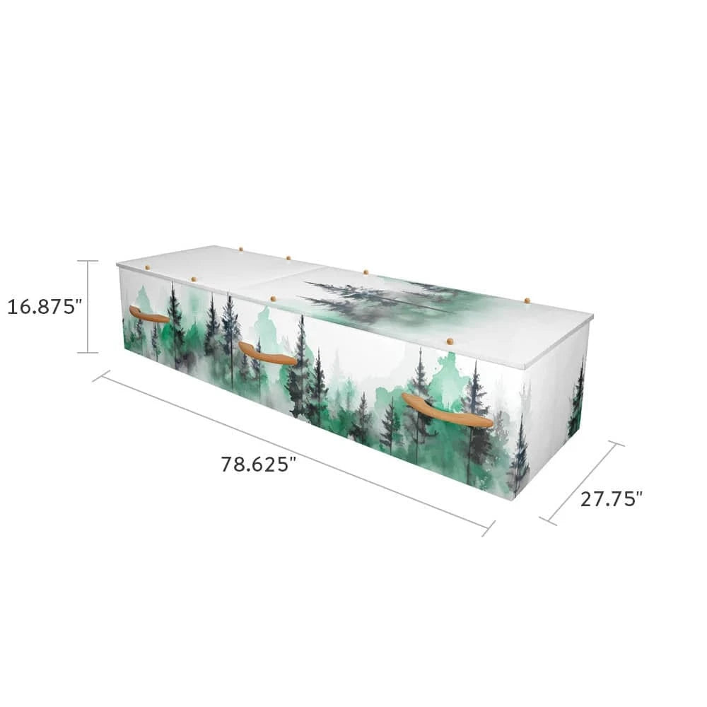 Tranquil Forest Cremation Container