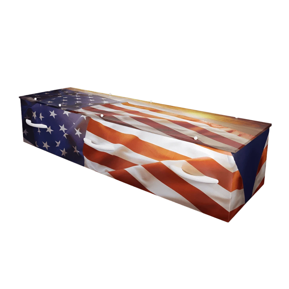 Stars and Stripes Cremation Container