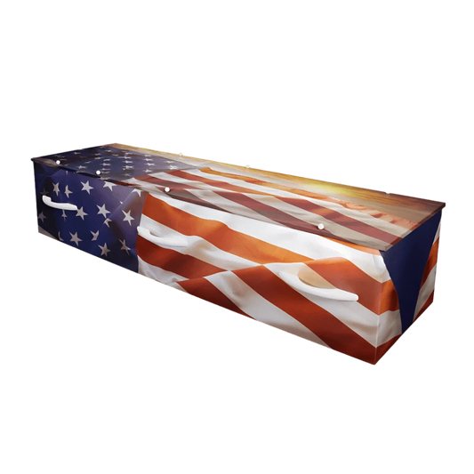 Stars and Stripes Cremation Container