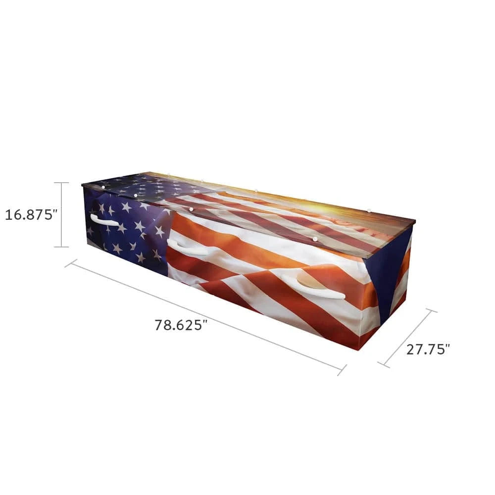 Stars and Stripes Cremation Container