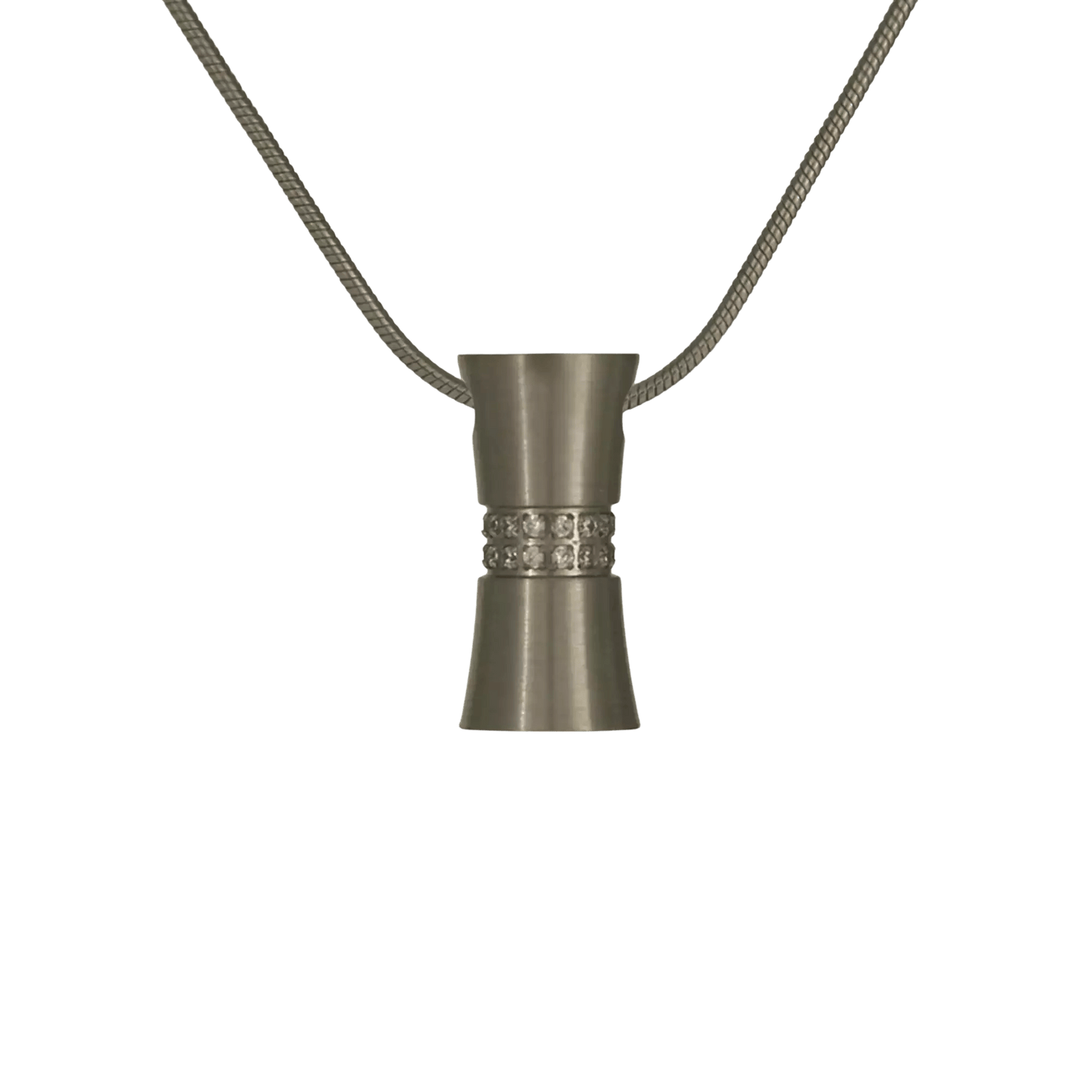 Hour Glass Pewter Pendant