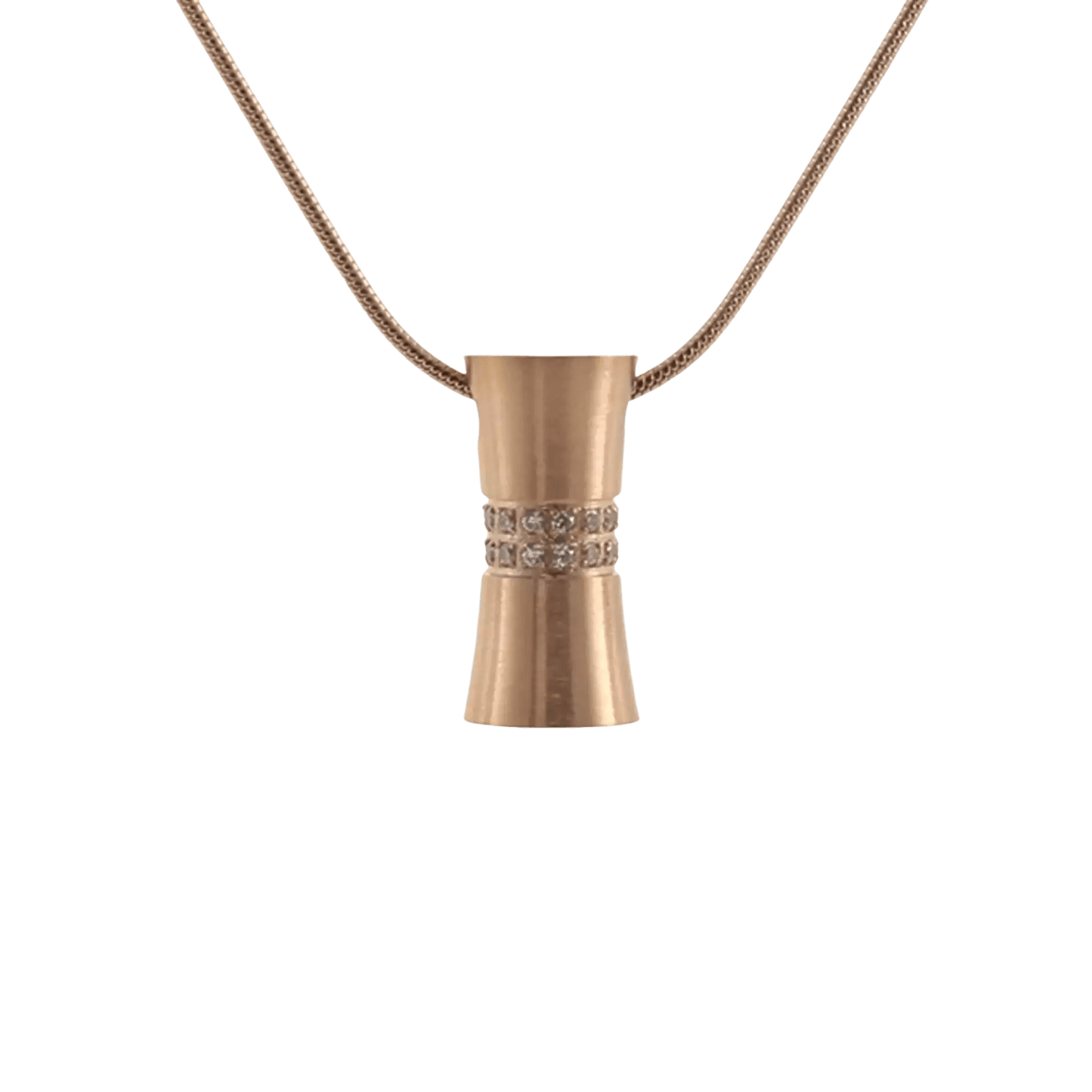 Hour Glass Rose Pendant