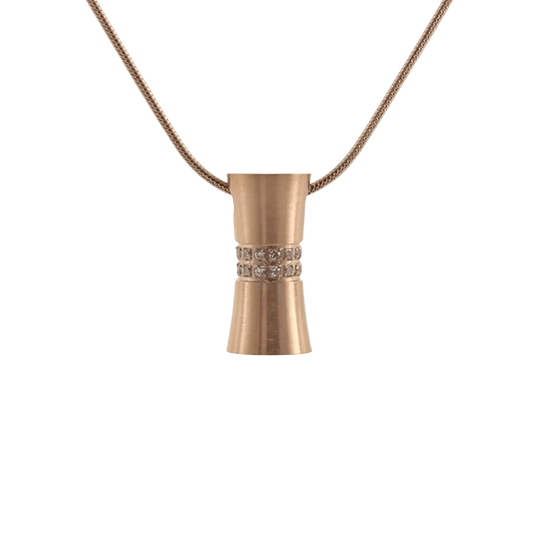 Hour Glass Rose Pendant