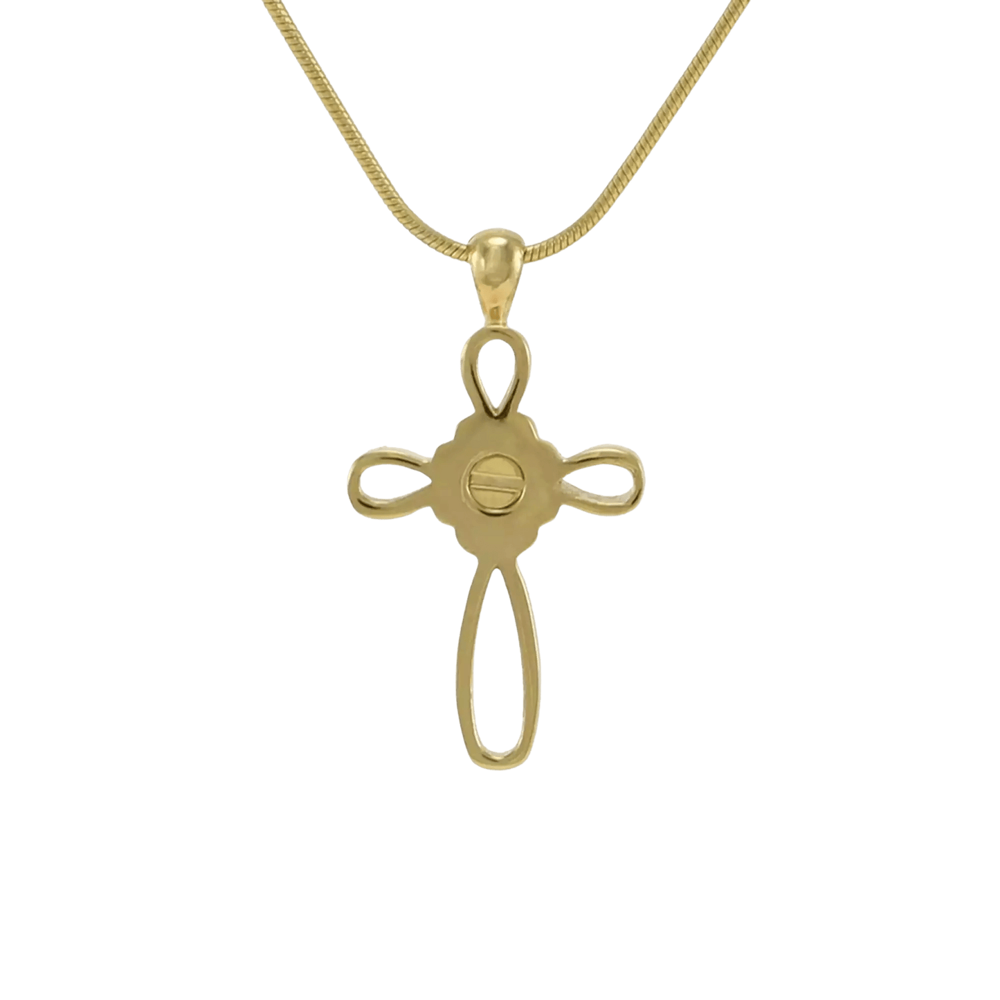 Infinity Cross Bronze Pendant