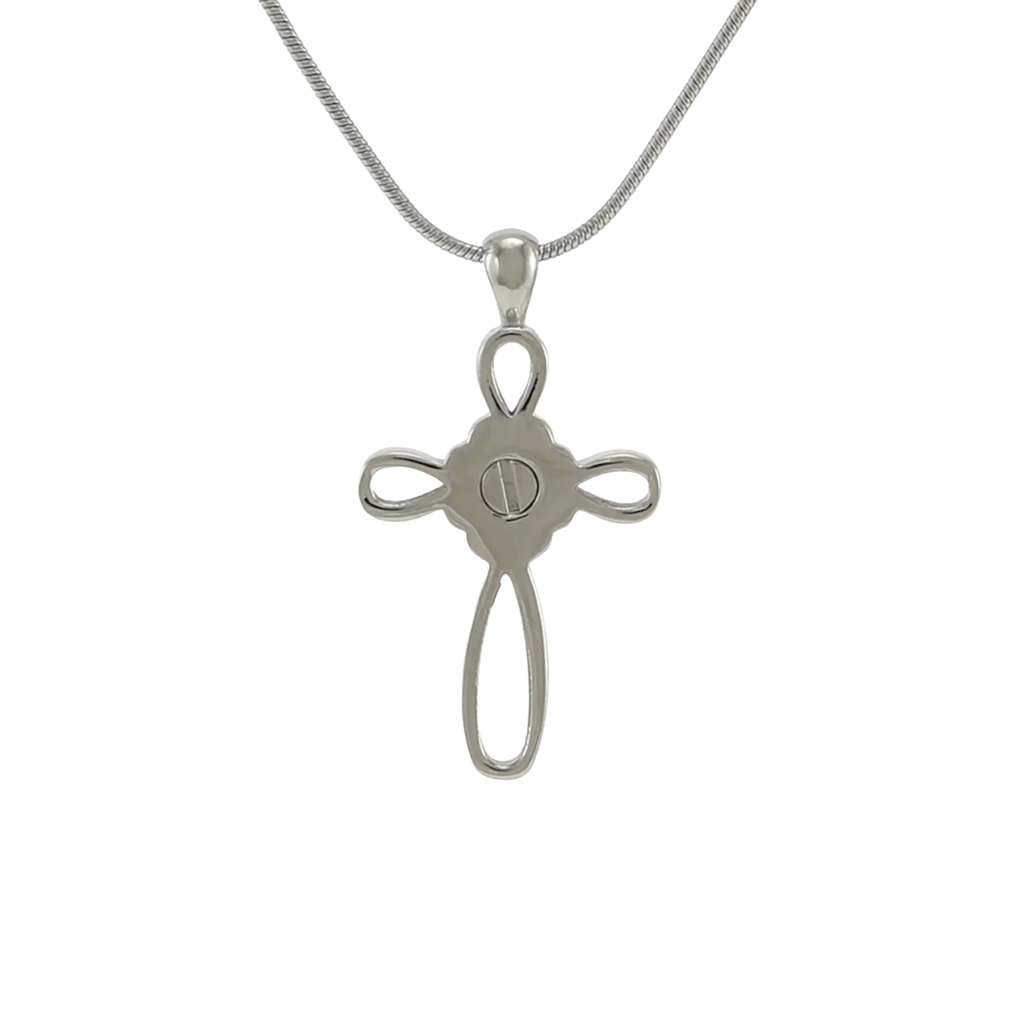 Infinity Cross Pewter Pendant
