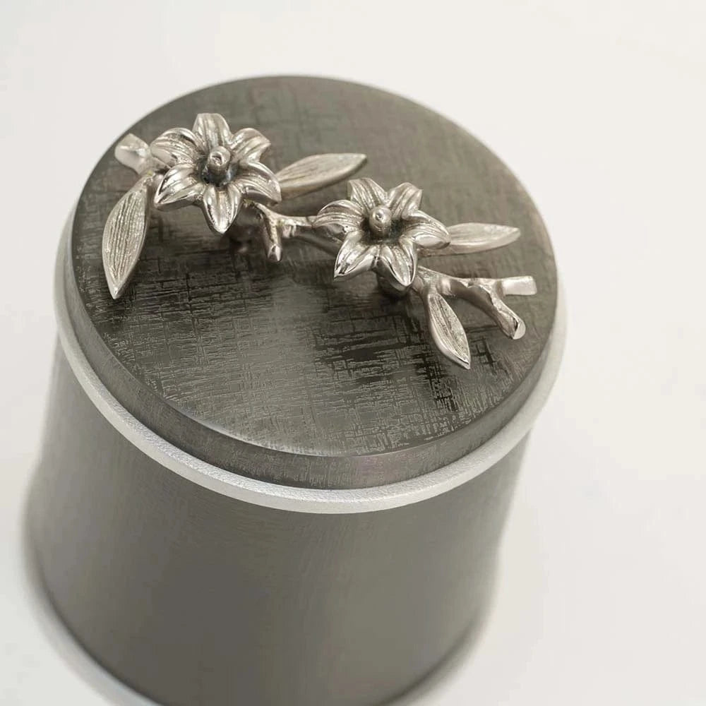 Windsong™ Lily Memento Keepsake Urn - Slate/Pewter