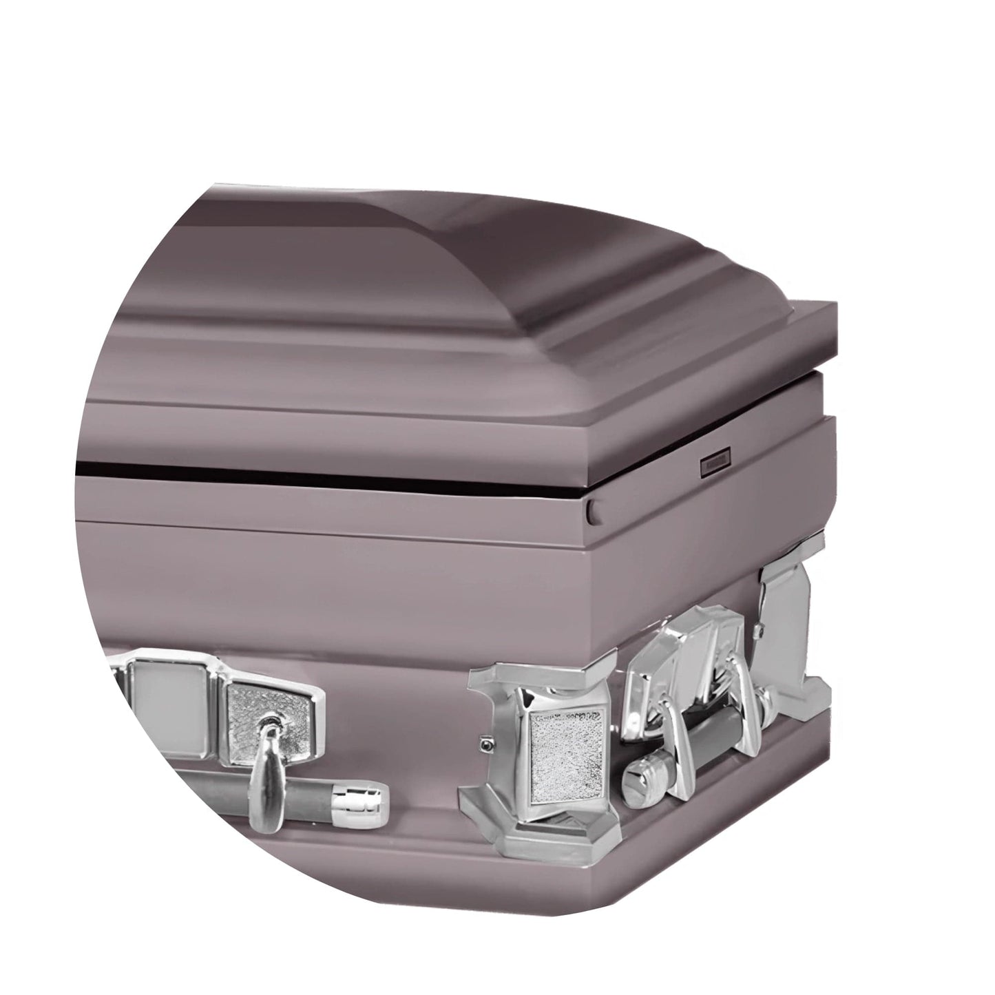Jupiter XL | Orchid Steel Oversize Casket with Pink Interior | 28", 29", 33", 36"