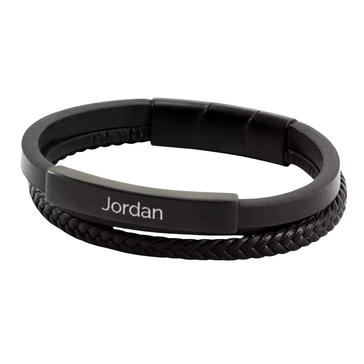 Onyx & Black Triple Band Bracelet