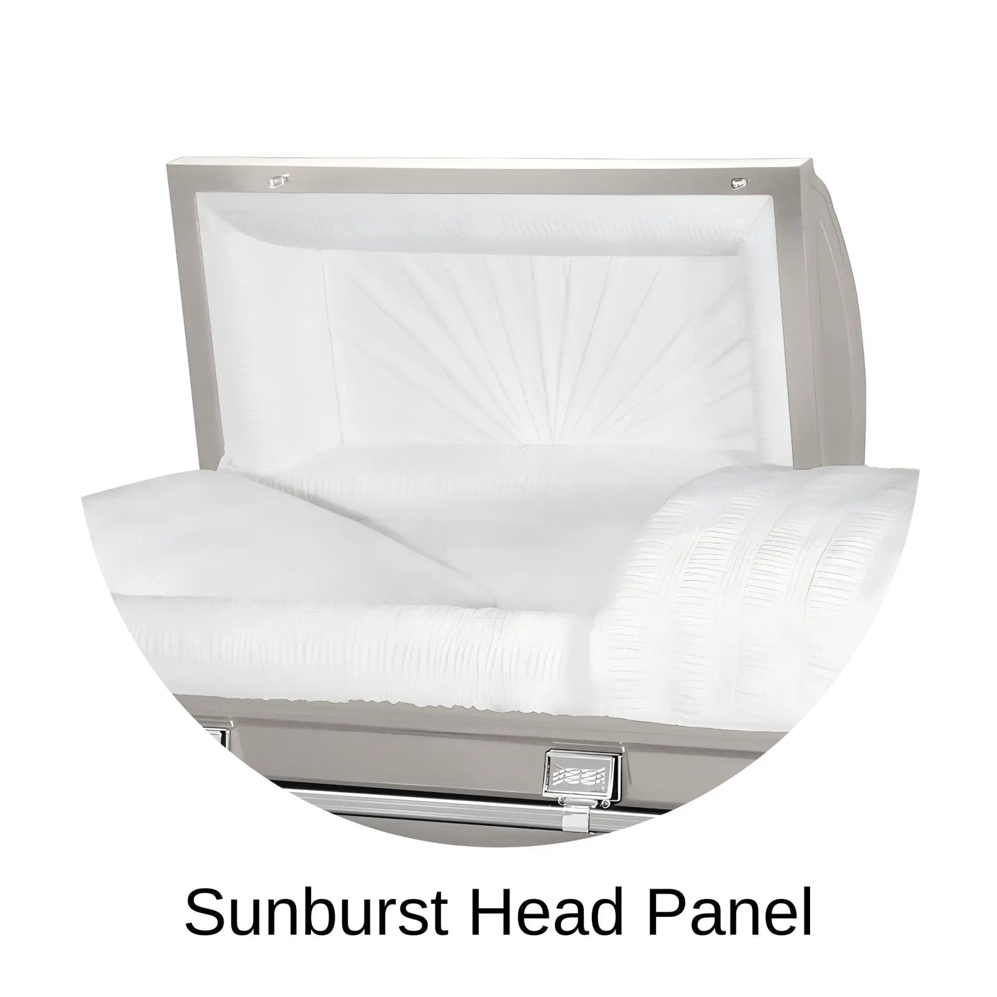 Sunburst Head Panel Of Titan Atlas XL Series Casket