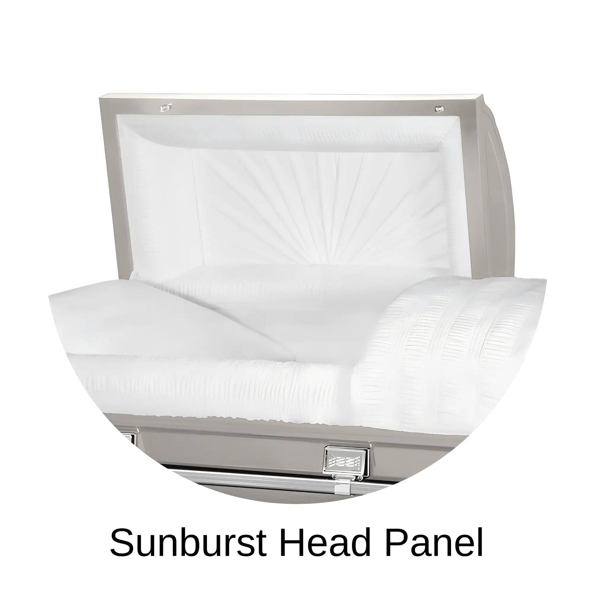 Sunburst Head Panel Of Titan Atlas XL Series Casket