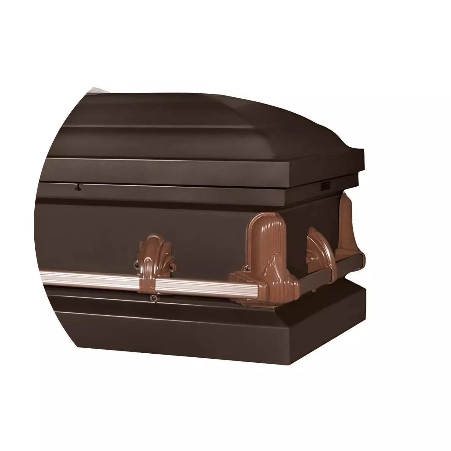 Andover Series | Bronze Steel Casket with Rosetan Interior