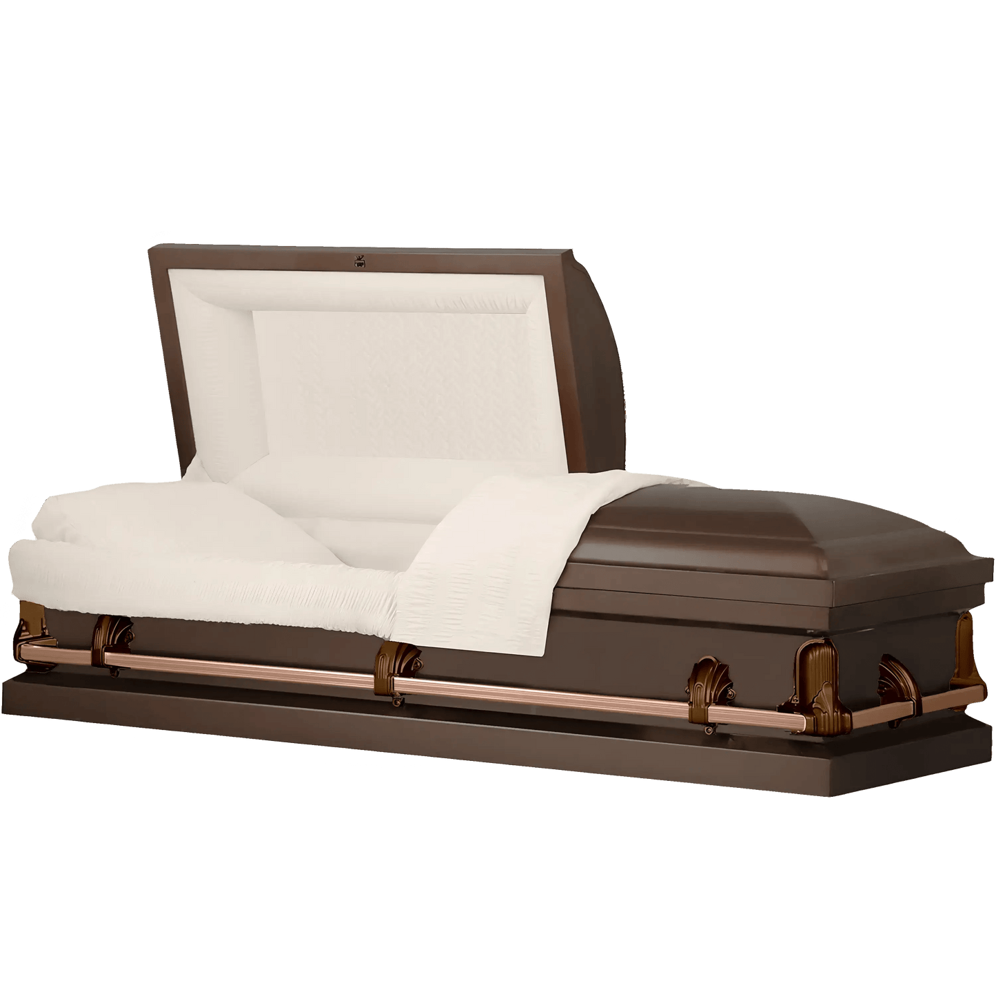 Andover Series | Bronze Steel Casket with Rosetan Interior