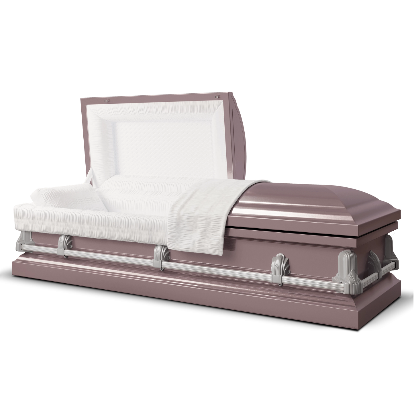 Andover Series | Orchid Steel Casket with White Interior