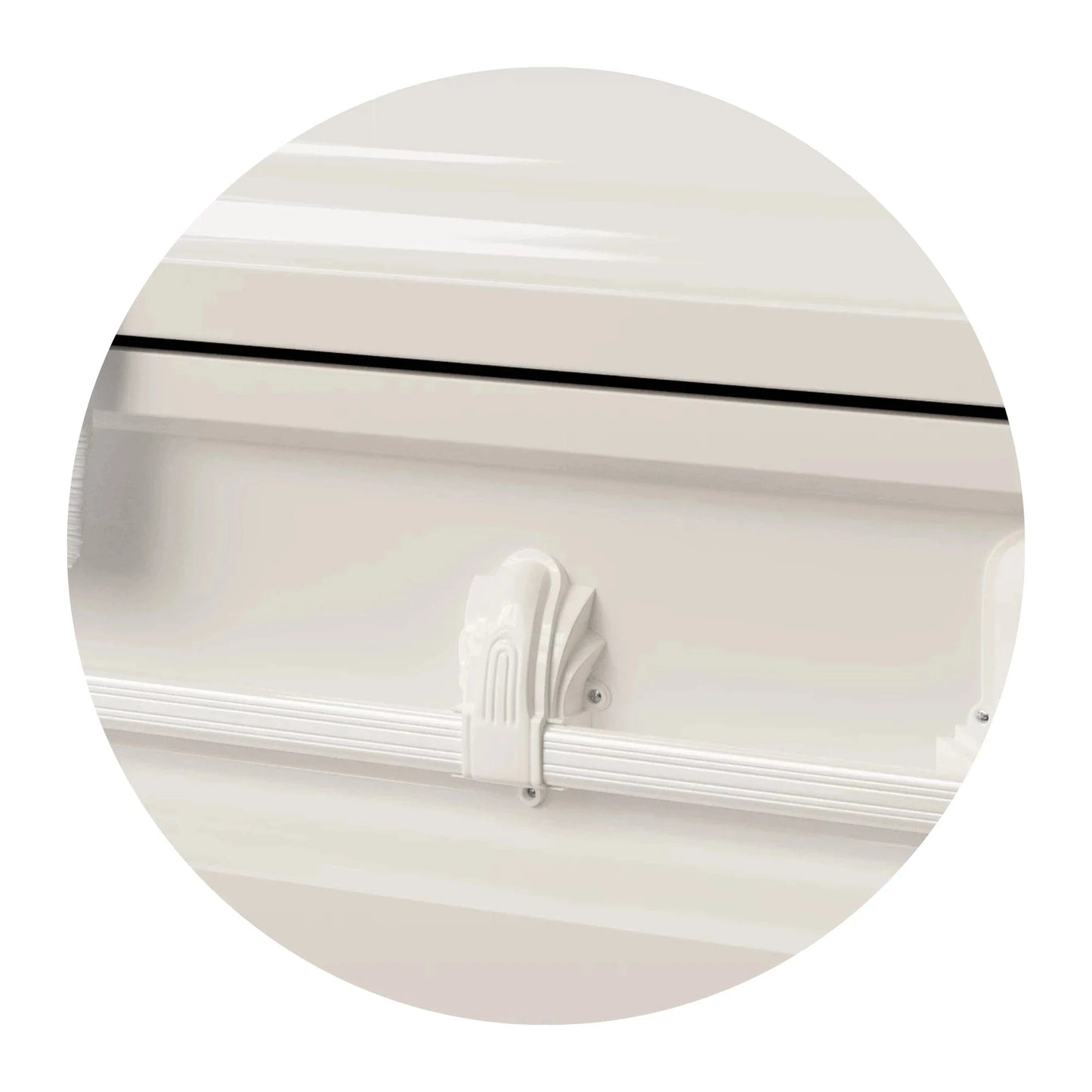 Andover Series | White Steel Casket with White Interior and White Hardware