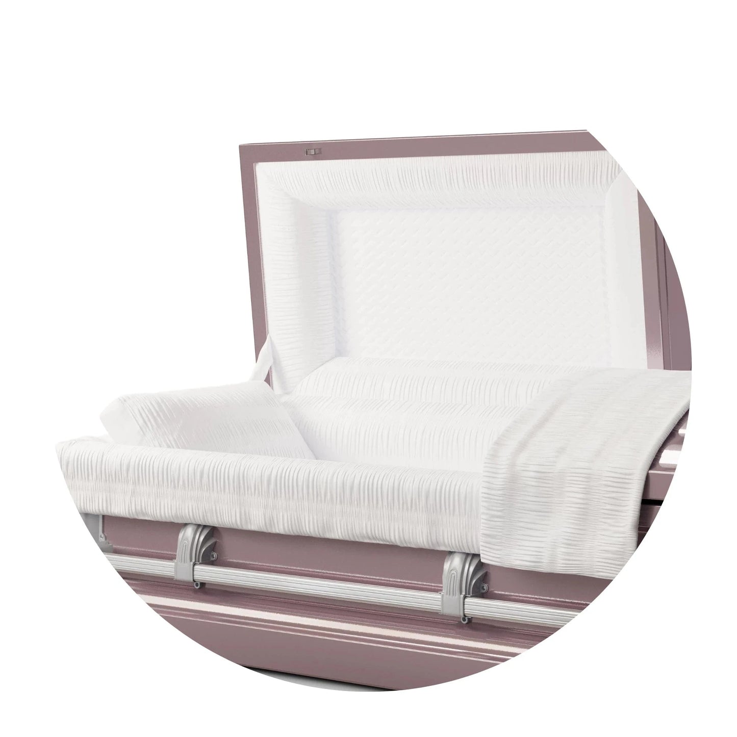 Andover Series | Orchid Steel Casket with White Interior