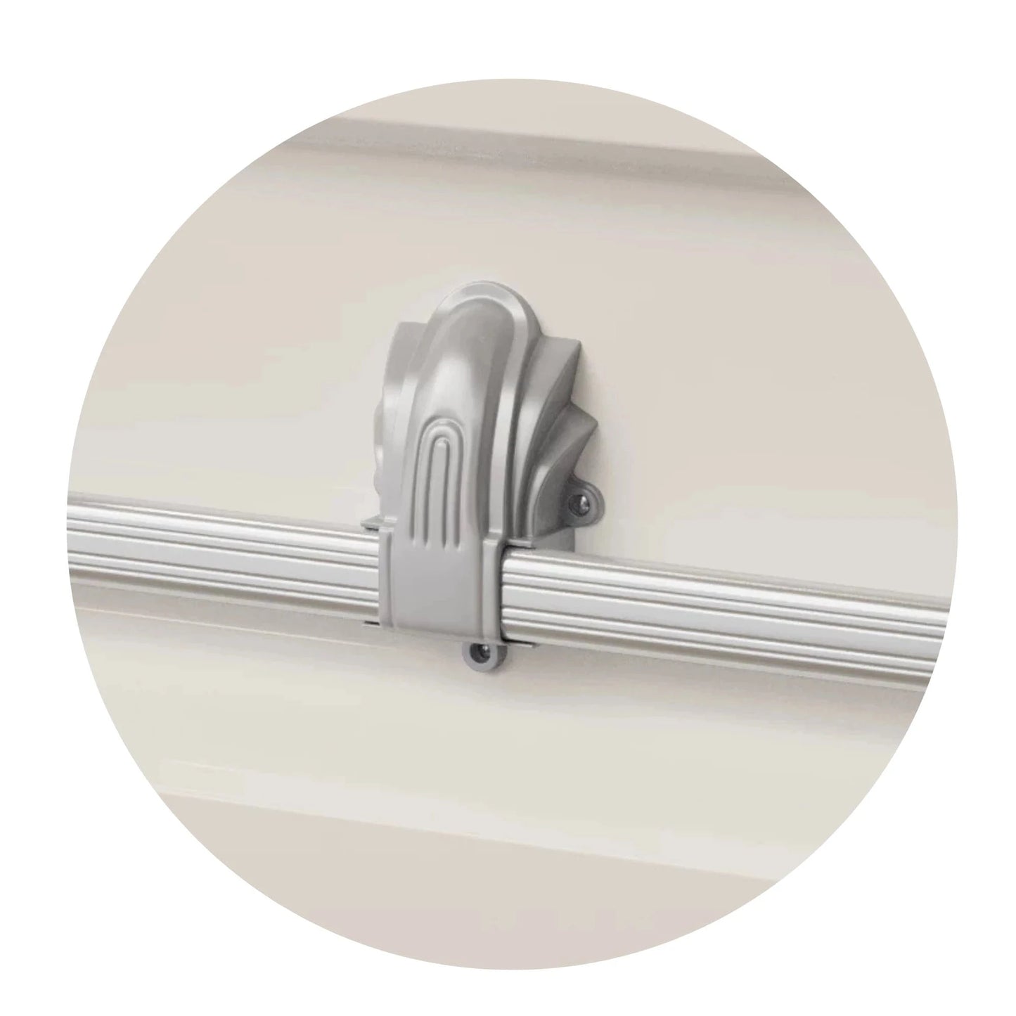 Andover Series | White Steel Casket with White Interior and Gray Hardware