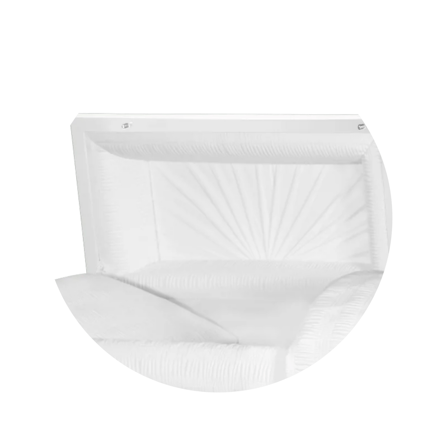 Atlas XL | White Steel Oversize Casket with White Interior