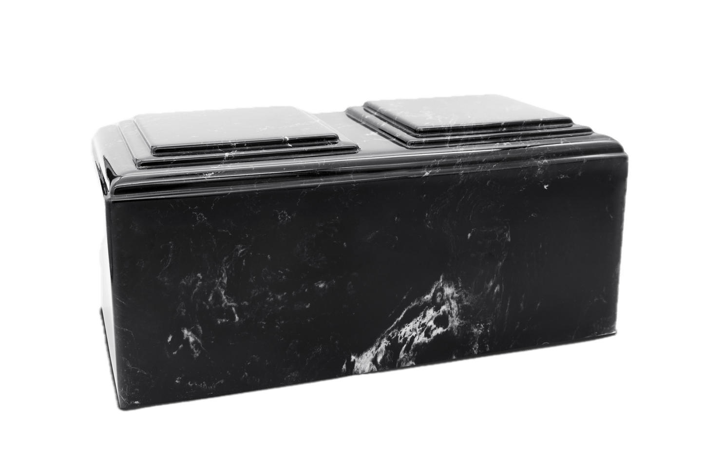 Ebony Companion Marble Urn | Urn for Two
