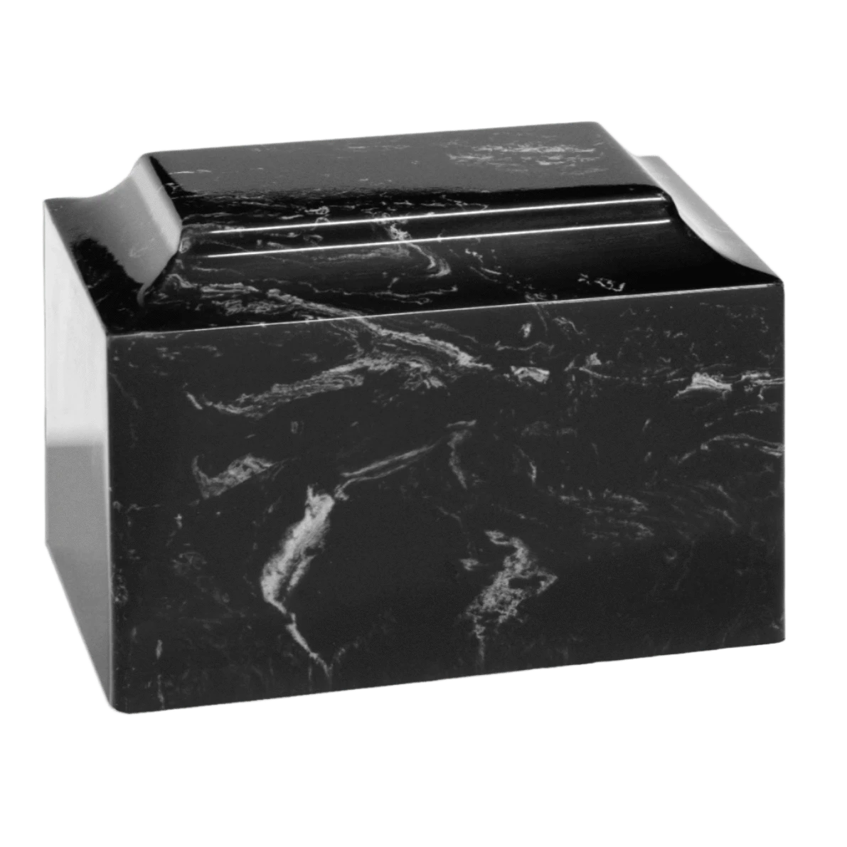 Black Marble Pet Cremation Urn