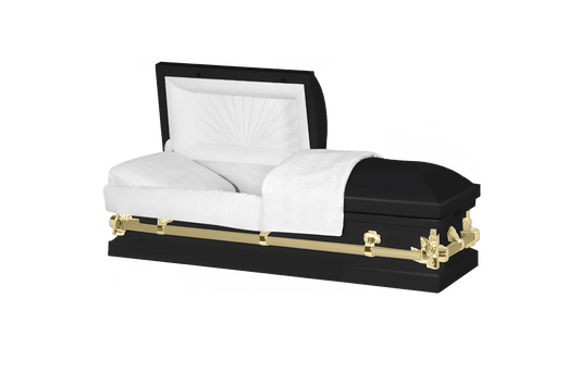 Youth & Child | Black & Gold Youth Casket