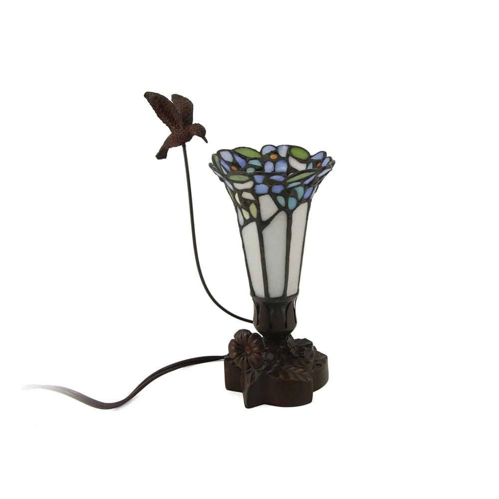 Blue Bouquet Lamp Keepsake (electrical w/ cord)