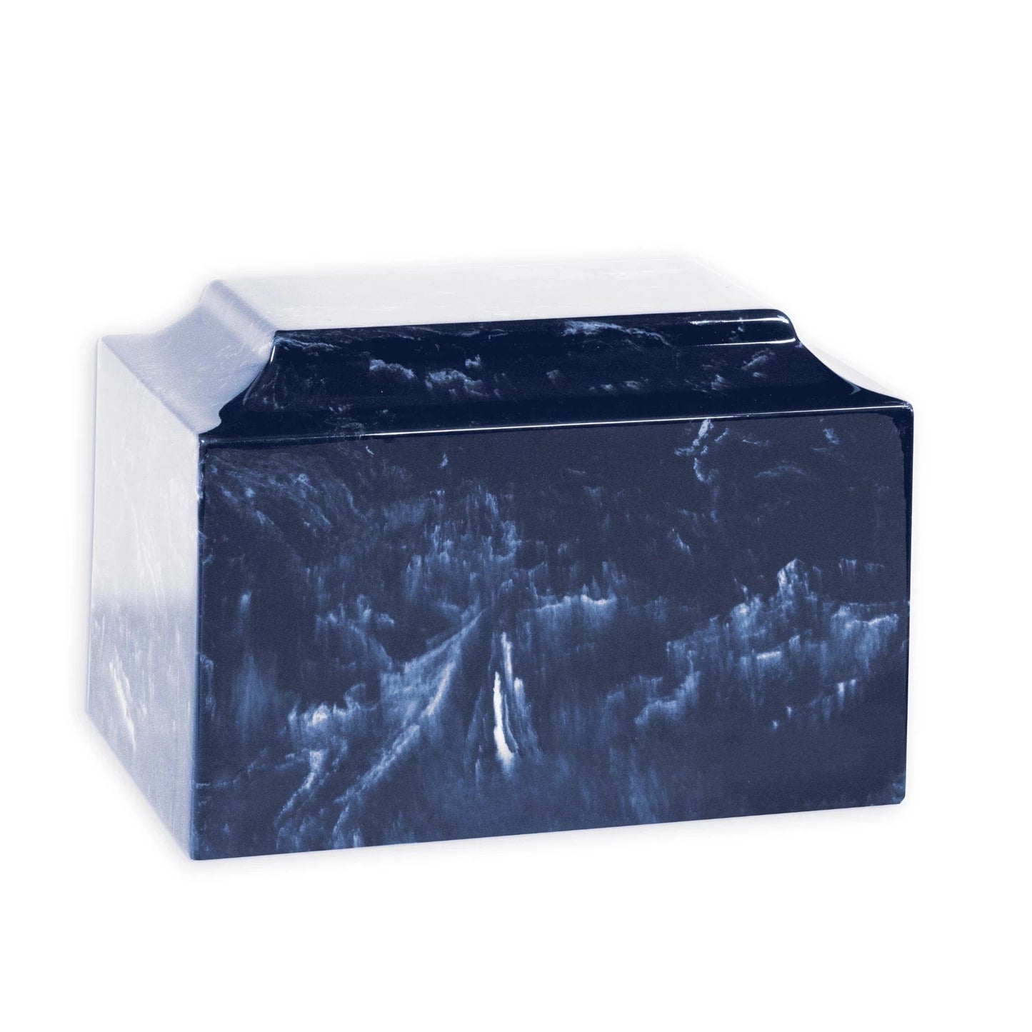 Cobalt Pet Marble Cremation Urn