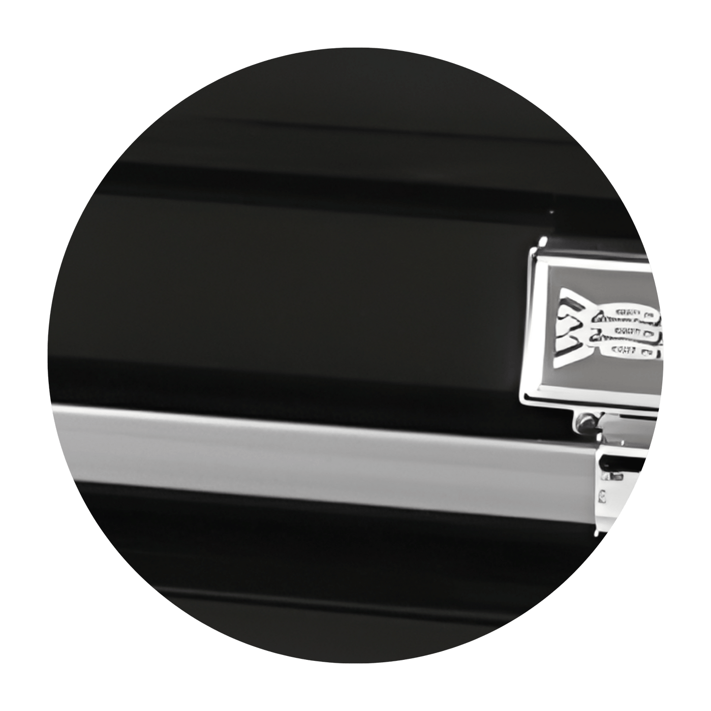 Commander XXL 40 & 44-inch | Black Steel Oversize Casket with White Interior
