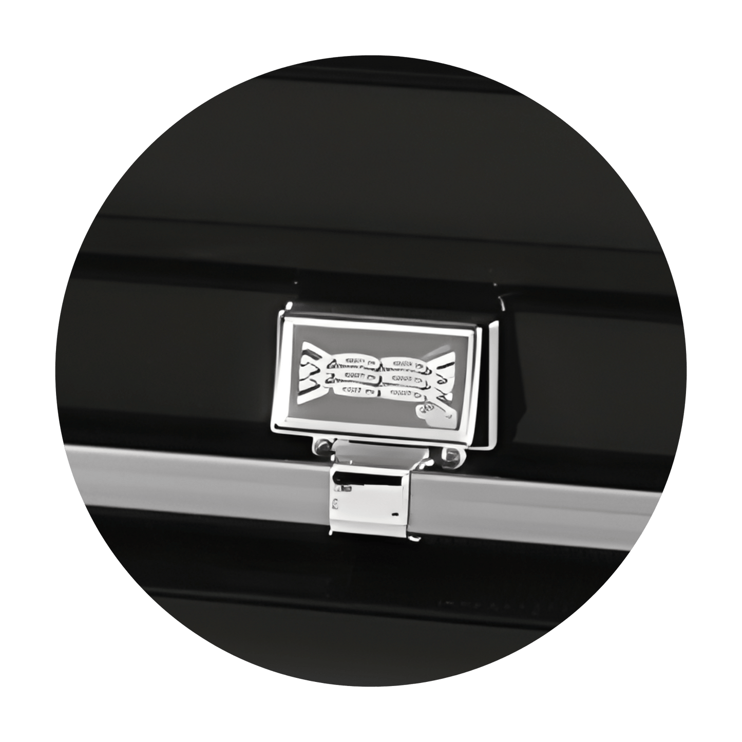 Commander XXL 40 & 44-inch | Black Steel Oversize Casket with White Interior