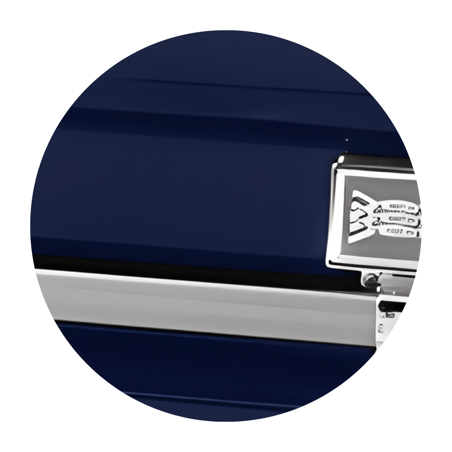 Commander XXL 40 & 44-inch | Dark Blue Steel Oversize Casket with Light Blue Interior