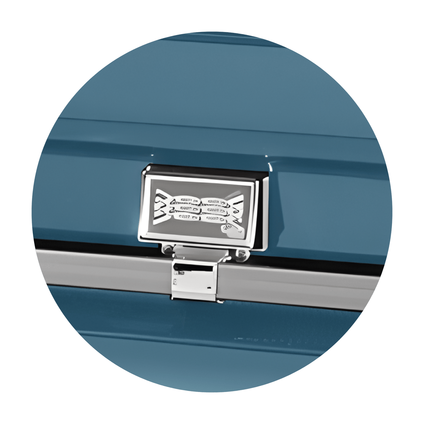 Commander XXL 40 & 44-inch | Light Blue Steel Oversize Casket with Light Blue Interior