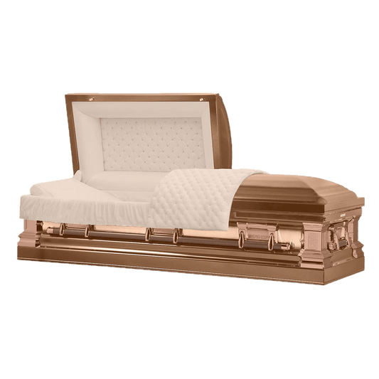 Era Stainless Series | Copper Stainless Steel Casket with Rosetan Interior