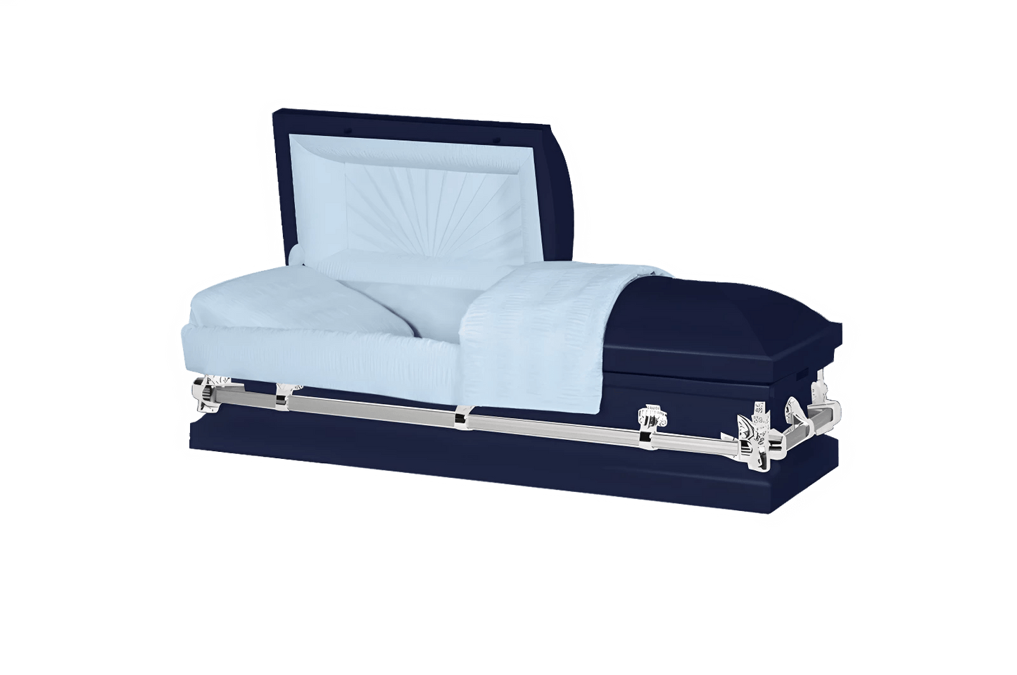 Youth & Child | Dark Blue & Silver Youth Casket