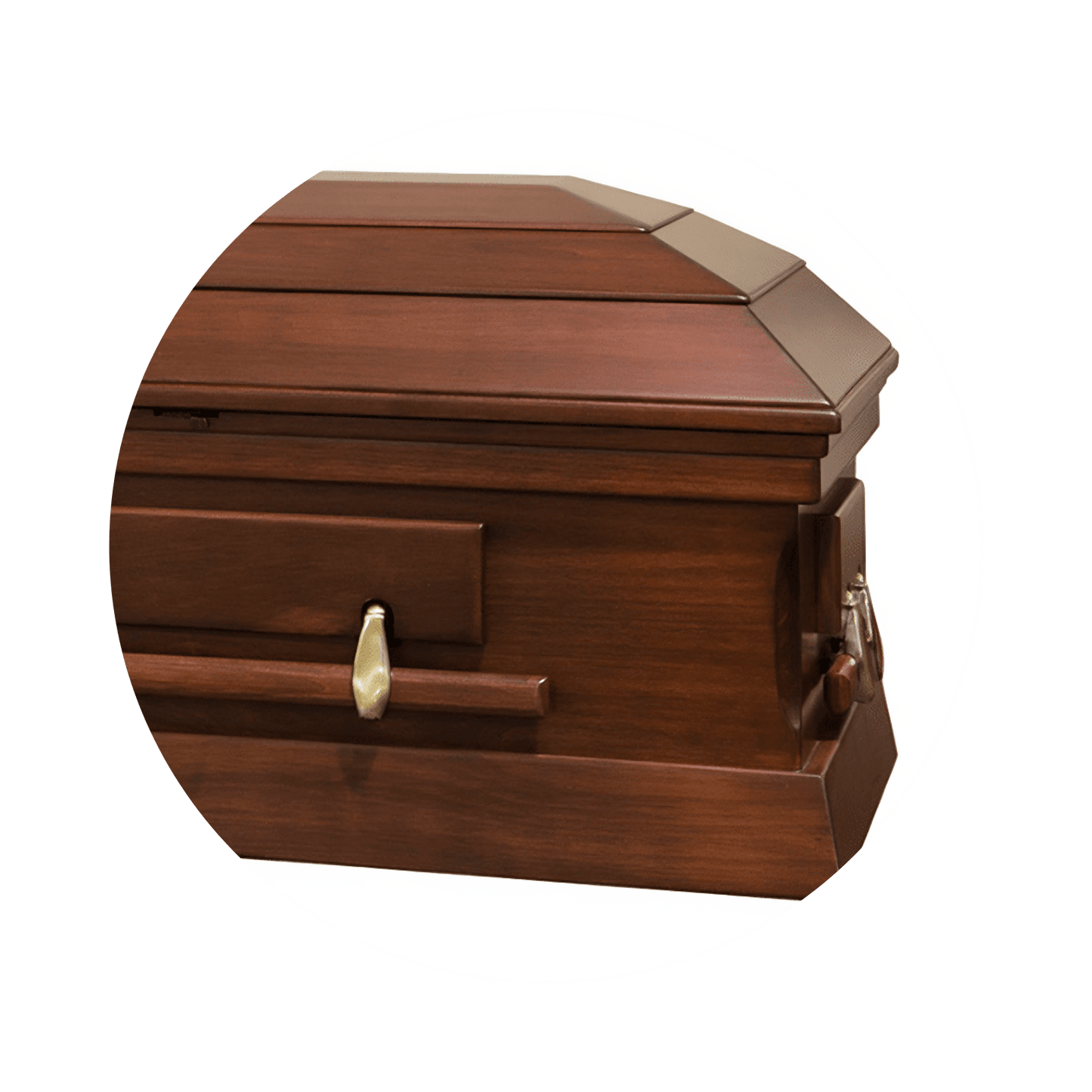 Essex (Poplar) | Poplar Wood Casket with Satin Cherry Finish