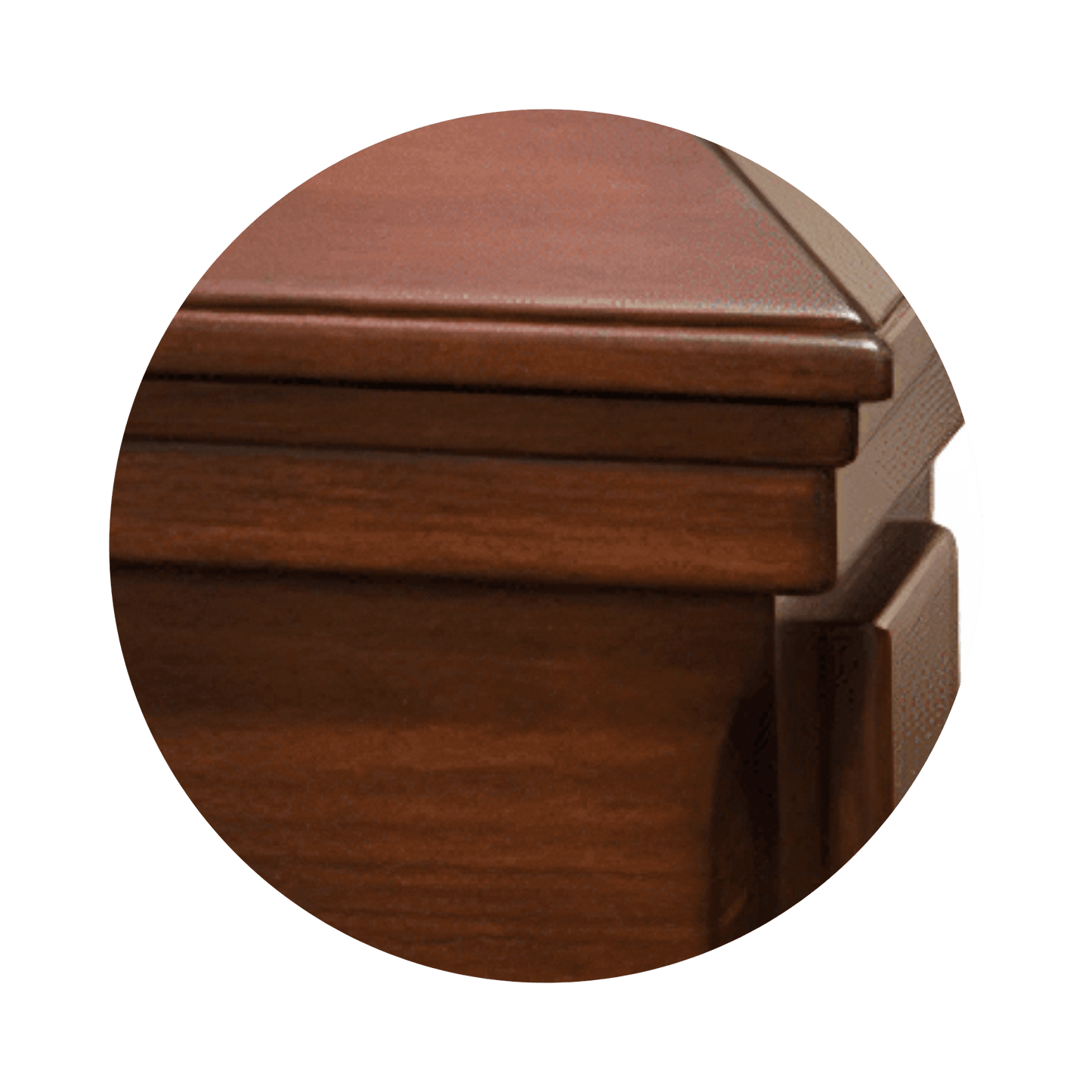 Essex (Poplar) | Poplar Wood Casket with Satin Cherry Finish