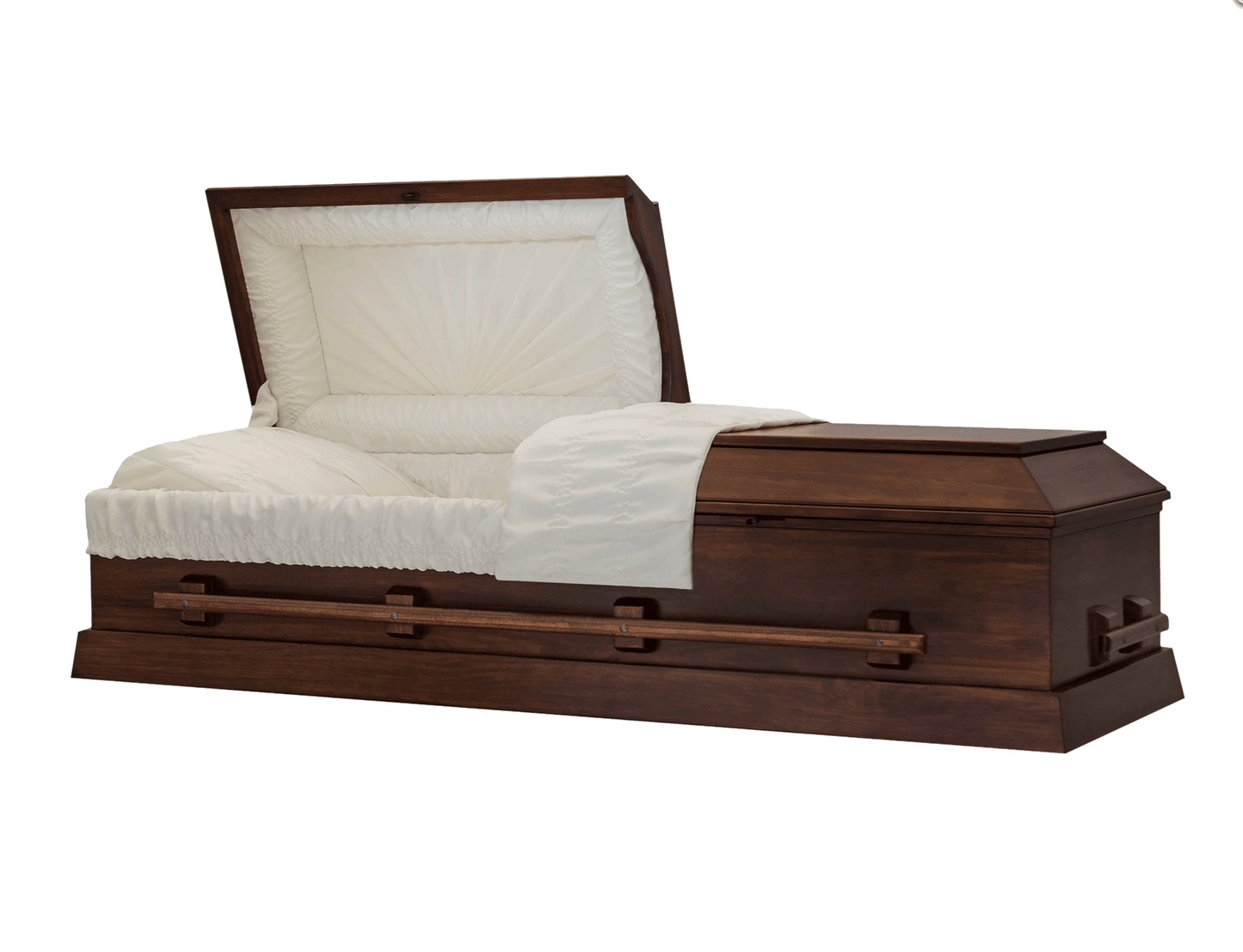 Pillar (Poplar) | Poplar Wood Casket with a Satin Finish