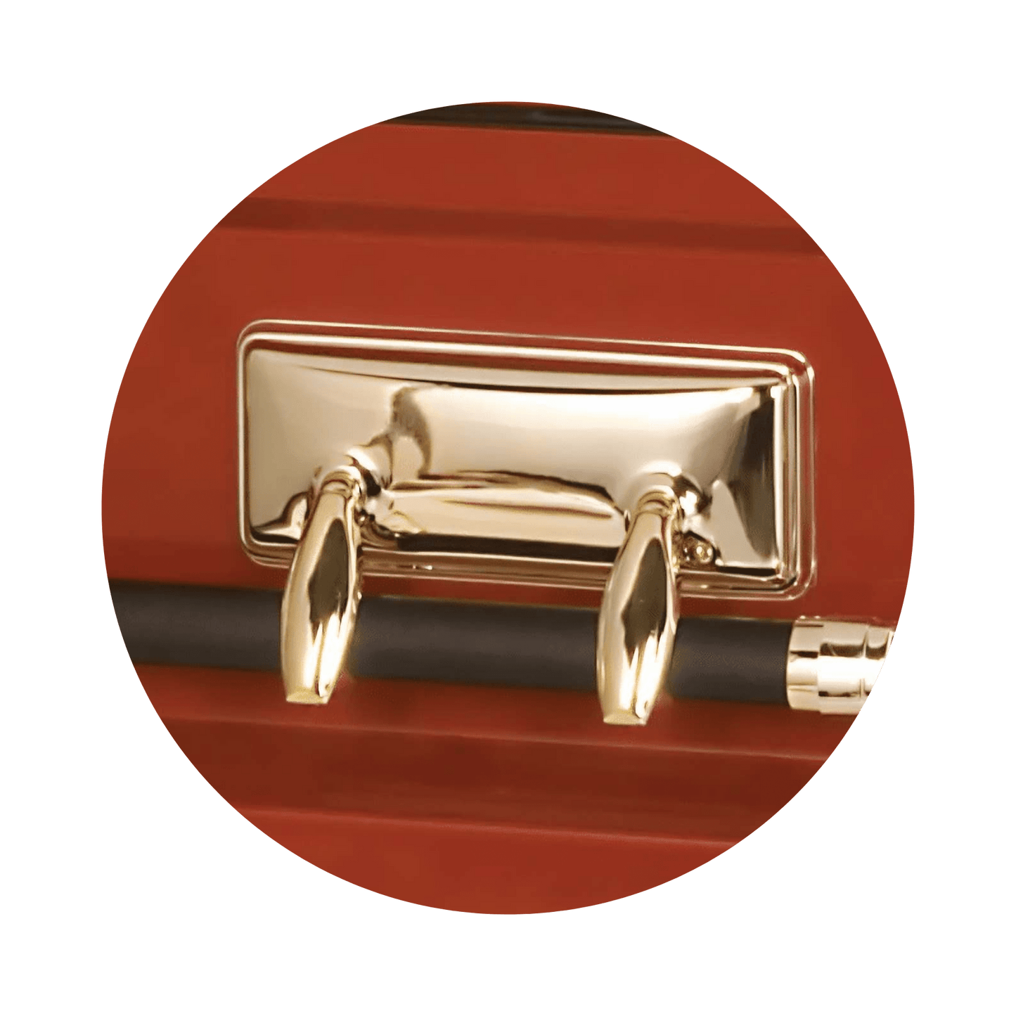 Firefighter | Red Steel Casket with White Interior
