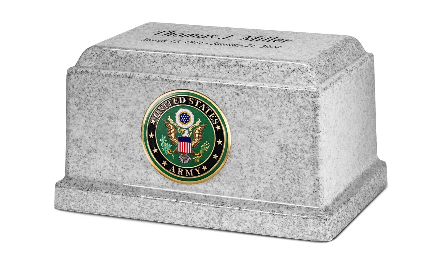 Omega Granite Military Urn | US Army
