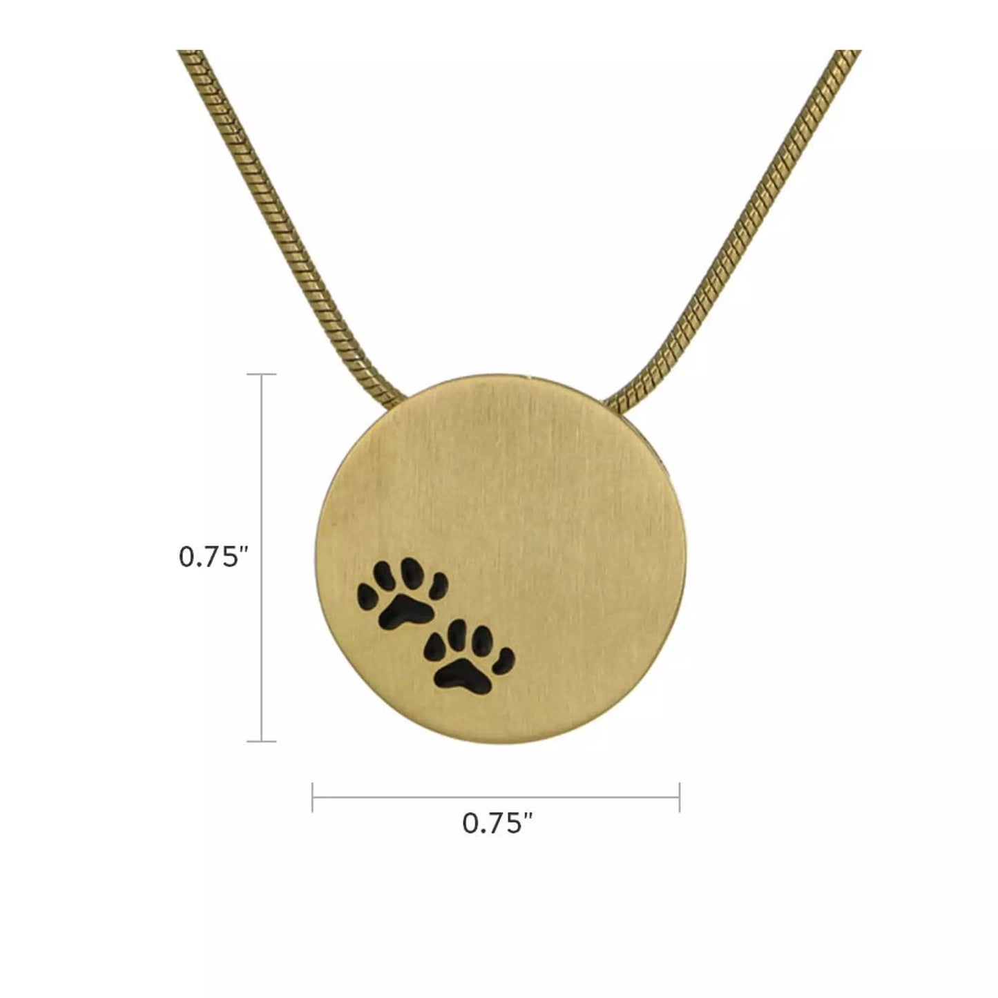 Bronze Paw Prints Pendant